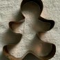 5 Copper Metal Cookie Cutters Star Dog Snowflake Gingerbread Man Wreath Large