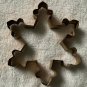 5 Copper Metal Cookie Cutters Star Dog Snowflake Gingerbread Man Wreath Large