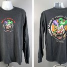 Hellanbach Inc Who's Your Daddy Scary Clown Logo T Shirt Mens XL Long Sleeve