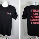 Fireball Whisky Friday is My Second Favorite F Word T Shirt Mens Large Fireball Whisky Friday is My Second Favorite F Word T Shirt Mens Large