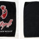 Kokopelli alto New Mexico Golf Bag Towel 100% Cotton Black Red Logo Kokopelli alto New Mexico Golf Bag Towel 100% Cotton Black Red Logo