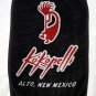 Kokopelli alto New Mexico Golf Bag Towel 100% Cotton Black Red Logo