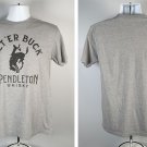 Pendleton Whisky Let'er Buck T Shirt Mens Medium Gray Pendleton Whisky Let'er Buck T Shirt Mens Medium Gray