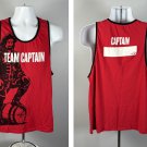 Captain Morgan Rum Team Captain Tank Top Shirt Mens XL Red Cotton Captain Morgan Rum Team Captain Tank Top Shirt Mens XL Red Cotton