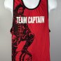 Captain Morgan Rum Team Captain Tank Top Shirt Mens XL Red Cotton