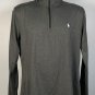 Ralph Lauren Polo Performance Half Zip Pullover Shirt Medium Gray Polyester
