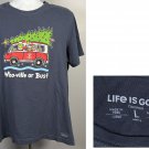 Life is Good Grinch Who-ville or Bust Crusher T Shirt Men Large Blue Life is Good Grinch Who-ville or Bust Crusher T Shirt Men Large Blue
