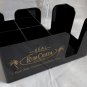 New Rum Chata Bar Caddy Napkin Swizzle Holder Plastic & Rubber Bar Mat