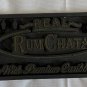 New Rum Chata Bar Caddy Napkin Swizzle Holder Plastic & Rubber Bar Mat