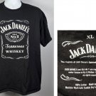 Jack Daniels Old No 7 Brand Tennessee Whiskey T Shirt Mens XL Black Cotton Jack Daniels Old No 7 Brand Tennessee Whiskey T Shirt Mens XL Black Cotton