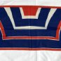 Vintage Vera Head Scarf Wrap Rectangular Red White Blue Design