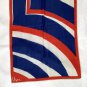 Vintage Vera Head Scarf Wrap Rectangular Red White Blue Design