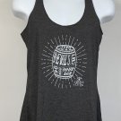 Jim Beam Devils Cut Bourbon Tank Top Shirt Womens Medium Gray Barrel Logo