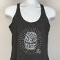 Jim Beam Devils Cut Bourbon Tank Top Shirt Womens Medium Gray Barrel Logo