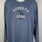Life is Good Runners High Long Sleeve Cool T shirt Mens XL Blue Winged Foot Logo