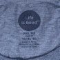 Life is Good Runners High Long Sleeve Cool T shirt Mens XL Blue Winged Foot Logo