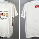 AMC Cinema This is the Ticket to Happiness Popcorn Soda Candy T Shirt Mens XL AMC Cinema This is the Ticket to Happiness Popcorn Soda Candy T Shirt Mens XL