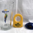 Corona Extra Beer Pint Glass Plastic Sombrero Bottle Opener + Coronarita Holder Corona Extra Beer Pint Glass Plastic Sombrero Bottle Opener + Coronarita Holder