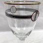 Boulevard brewing Smokestack Series Stemmed Beer Glass Gold Rimmed