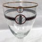 Boulevard brewing Smokestack Series Stemmed Beer Glass Gold Rimmed