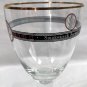 Boulevard brewing Smokestack Series Stemmed Beer Glass Gold Rimmed