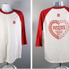 Union Pacific Railroad Making Tracks Healthy Hearts Raglan T Shirt Mens Medium