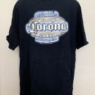 Corona Extra Beer La Cerveza Mas Fina T Shirt Mens 2XLT Blue Cotton Puffy Logo Corona Extra Beer La Cerveza Mas Fina T Shirt Mens 2XLT Blue Cotton Puffy Logo
