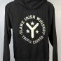 Slane Irish Whiskey Pullover Hoodie Mens Medium Cotton Black Open Pocket
