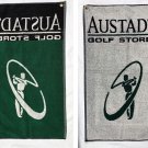 Austad's Golf Stores Golf Bag Towel Cotton Green White Logo Austad's Golf Stores Golf Bag Towel Cotton Green White Logo