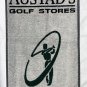 Austad's Golf Stores Golf Bag Towel Cotton Green White Logo