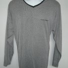American Airlines Striped V Neck Sweater Mens Large/XL Lightweight American Airlines Striped V Neck Sweater Mens Large/XL Lightweight