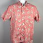 Salt Life Shirt Button Front Pocket Mens Medium Lobster Octopus Shrimp Crab