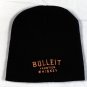 Bulleit Frontier Whiskey Beanie Hat Embroidered Black Acrylic