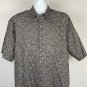 Tori Richard Button Front Shirt Mens XL Square Shape Design 100% cotton
