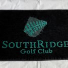 South Ridge Golf Club Golf Bag Towel 100% Cotton Black & Green South Ridge Golf Club Golf Bag Towel 100% Cotton Black & Green