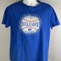Boulevard Brewing Co Distressed Baseball Logo T Shirt Mens Large Blue Beer
