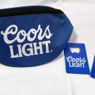 New Coors Light Beer Fanny Pack Cross Body Bag & 2 Metal Bottle Openers New Coors Light Beer Fanny Pack Cross Body Bag & 2 Metal Bottle Openers