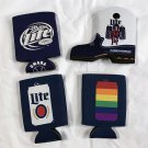 4 Miller Lite Beer Neoprene Bottle Can Koozies Cowboy Boot LGBTQ Omaha Baseball 4 Miller Lite Beer Neoprene Bottle Can Koozies Cowboy Boot LGBTQ Omaha Baseball