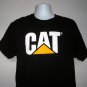 CAT Caterpillar Inc Built For It T Shirt  Mens Large black 100% cotton logo