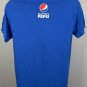 #SayItwith Pepsi Soda Pop Smiley Face Logo T Shirt Mens Medium Blue cotton