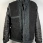 Levis Sherpa Lined Trucker Jacket Coat Mens Medium Canvas Black