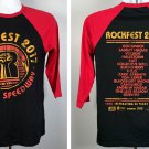 Kansas Speedway 2017 Rockfest Raglan T Shirt Mens Medium Cotton