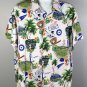 Los Angeles Baseball Button Front Shirt Mens 2XL Colorful Polyester Spandex