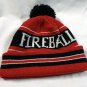 New Fireball Knitted Beanie Hat Acrylic Pom Pom Cinnamon Whisky