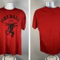 Fireball Cinnamon Whisky Devil Logo T Shirt Mens XL Polyester Blend Red