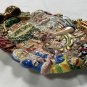 Fitz and Floyd Santa's Workshop Candy Dish Cookie Plate Appetizer Dish 10.5" x 9