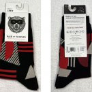 I Pair of Thieves Mens Crew Socks Fits 8-12 Cotton Polyester Black Red Gray