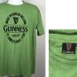 Guinness Beer St James Gate Made in Dublin Ireland T Shirt Mens XL Green 50/50