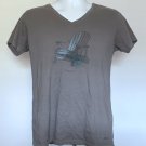 Life is Good Adirondack Chair Simplify Logo V Neck T Shirt Womens Medium Gray Life is Good Adirondack Chair Simplify Logo V Neck T Shirt Womens Medium Gray