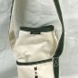 Land's End Single Wine Bottle Tote Canvas Bag Caddy B Monogram Zippered